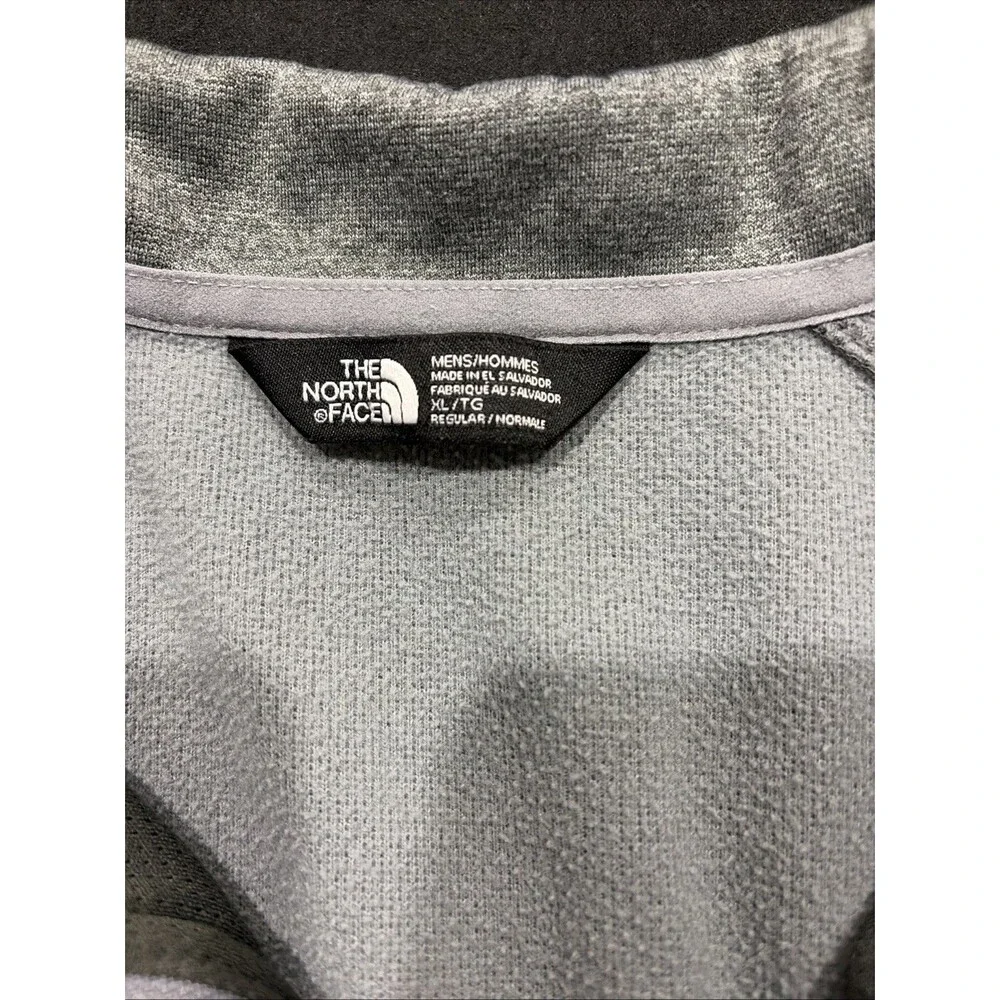 The North Face Mens XL Gray Full Zip Jacket Golf Canyonlands Outdoors Soft